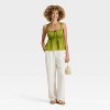 Women's Textured Tie-Front Tank Top - A New Day™ - 3 of 3