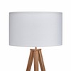 Teamson Home 61.81" Postmodern Tripod Floor Lamp with Drum Shade: Mid-Century Modern, ETL Listed - 2 of 4