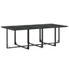 vidaXL Patio Dining Set Table and Chair Garden Outdoor Furniture Black Textilene - 3 of 4