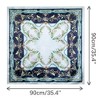Elerevyo Women's Floral Printed Square Silk Feeling Satin Scarves Head Wrap Bandanas 35.4" X 35.4" - 3 of 4