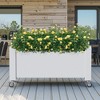Lirago,17.72"D*30.04"W*17.56"H,Mobile Self-Watering Planter with Wheels - Elevated Garden Bed with Built-in Water Reservoir - 2 of 4