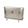 Okak Retro Minimalist Curved Kitchen Sideboard with Gold Handles and Adjustable Dividers for Living Room - 4 of 4