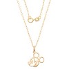 Disney Mickey Mouse 14k Outlined Silhouette Pendant Necklace, 18" - 4 of 4