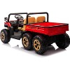 24V 2-Seater Ride-On Dump Truck for Kids, 6-Wheel 4WD UTV w/Remote, Dump Bed, LED Lights, Music, Perfect Gift - 4 of 4