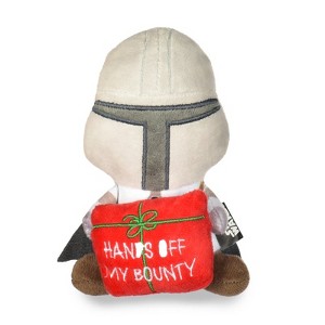 Star Wars: Holiday 6" Mandalorian Bounty Squeaker Pet Toy - 1 of 4