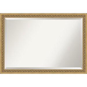 Amanti Art Carter Dark Gold Beveled Wood Framed Bathroom Vanity Wall Mirror - 1 of 4
