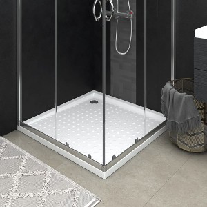 VidaXL Shower Base Tray with Dots White 31.5 in.x31.5 in.x1.6 in. ABS - 1 of 4