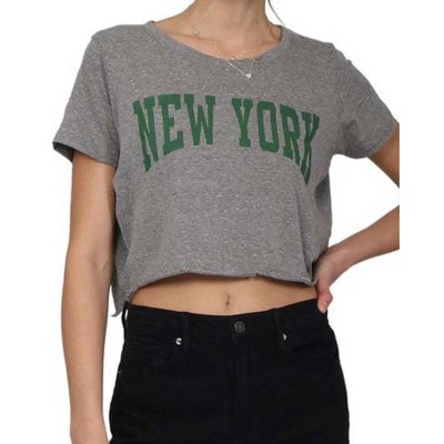 Women's New York Triblend Cropped Tee - PRINCE PETER