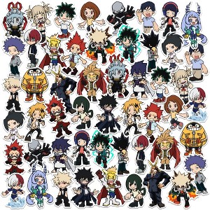My Hero Academia Chibi 50ct Vinyl Large Deluxe Stickers Variety Pack - 1 of 4