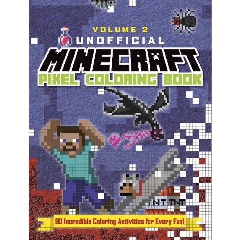 The Unofficial Minecraft Pixel Coloring Book - By Andrews Mcmeel