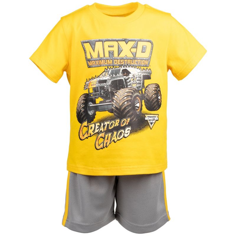 Monster Jam Graphic T-Shirt and Shorts Outfit Set Little Kid to Big Kid, 3 of 8