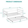 Garvee Twin Daybed with Trundle, Metal Frame with Steel Slats, Multifunctional Daybed Frame for Bedroom, Living Room, Guest Room - 2 of 4