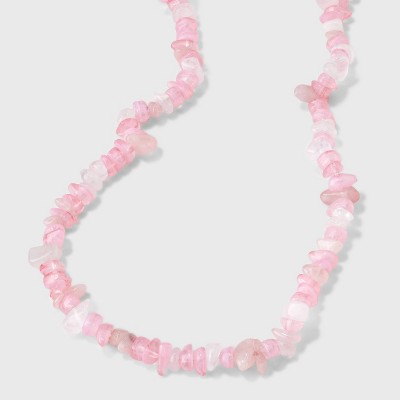 Semi-Precious Jade and Mixed Beading Adjustable Necklace - Universal Thread™