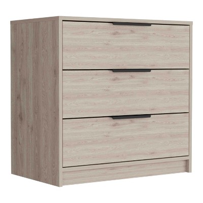 NicBex 3 Drawers Dresser for Bedroom,Modern Style Wooden Drawers with Black Handle,Dressers for Kids Room,Living Room,Entry and Hallway,Gray