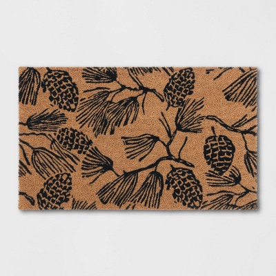 1'6"x2'6" Pine Coir Inline Doormat Tan/Black - Threshold™