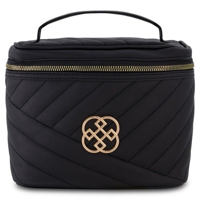 The Quilted Small Cosmetic Bag, Black - 59962