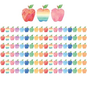 Teacher Created Resources® Watercolor Apples Die-Cut Border Trim, 35 Per Pack, 6 Packs - 1 of 3