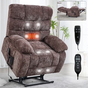 KWPZQEB Lift Recliner Chair, Large Electric Power Lift Recliners w/ Heat Massage, Dual Motor Infinite Position, Glider Recliner for Living Room - 1 of 4