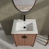 NicBex 24/30"Freestanding Bathroom Vanity with/whitout Top Ceramic Sink,Chic Bathroom Storage Cabinet with 2 Soft Closing Door,1.38"Pre-drilled Faucet - 2 of 4