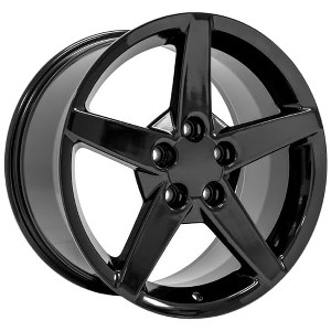 OE Wheels LLC CV06A-18095-5475-58B Black Wheel Painted (18 x 9.5 inches /5 x 120 mm, 58 mm Offset) - 1 of 3
