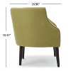 Kumasinova Modern Accent Chair with Button-Tufted Back,Club Chairs with Tapered Birch Legs,Comfy Reading Chair for Living Room,Bedroom&Office - 2 of 4