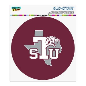 Texas Southern University Primary Logo Automotive Car Window Locker Circle Bumper Sticker - 1 of 4