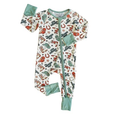 Image of Caden Lane® Buckaroo Cowboy Convertible Zip Romper