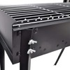 vidaXL BBQ Stand Charcoal Barbecue Square 30" x 11" - 4 of 4