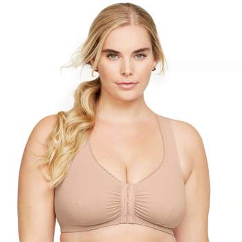 Glamorise Womens MagicLift Active Support Wirefree Bra 1005 Wine 46DD