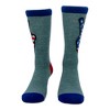 Crazy Dog T-Shirts Women's USA Peace Hands Socks Funny Awesome Fourth Of July Patriotic Flag Lovers Footwear - 3 of 4