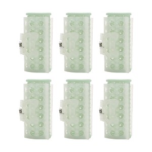 Unique Bargains Women's Heatless Voluminous Hair Roller 2.72"x1.30" Green 6pcs - 1 of 4
