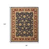 Blue Red And Gold Oriental Hand Tufted Area Rug - 3 of 4