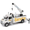 Kenworth T380 Auto-Crane Titan 85 Truck with Miller EnPak White "Transport Series" 1/50 Scale Diecast Model by Diecast Masters - 2 of 4