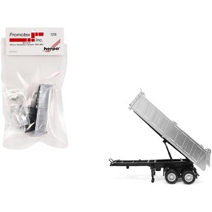 26ft Gravel Trailer Silver 1/87 (HO) Plastic Model by Promotex - 1 of 4