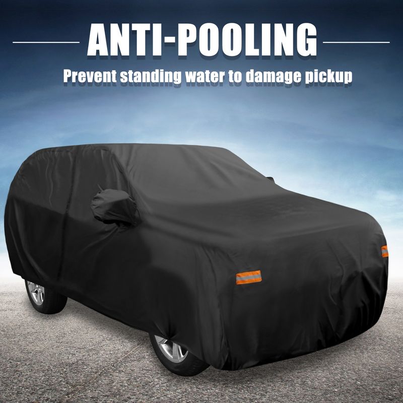 Unique Bargains SUV Car Cover for Chevrolet Tahoe 4 Door 2007-2020 Outdoor Waterproof Sun Rain Dust Wind Snow Protection, 4 of 6