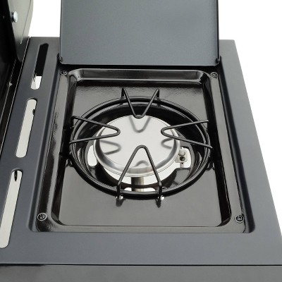 Kenmore Black 4-Burner Propane Gas Grill with Side Burner