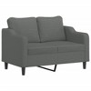 vidaXL Sofa Set Dark Grey Polyester, Metal, Textilene, Plywood Large - 3 of 4
