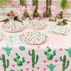 Sparkle and Bash 168 Piece Serves 24 Succulent Cactus Fiesta Mexican Cinco de Mayo with Dinnerware Pack for Kids Party Supplies Decorations - image 2 of 4