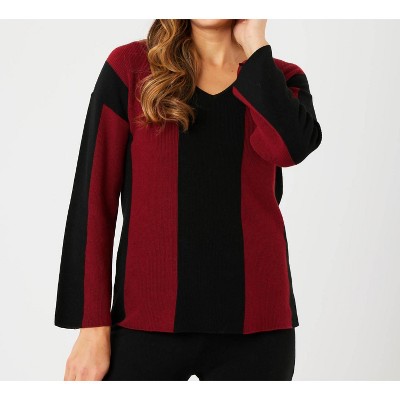 Women's V-Neck Ribbed Sweater - Angel Apparel