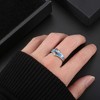 Majestic Heart Engagement or Promise Ring Created Fire Opal for Women Ginger Lyne - 3 of 4