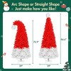 QingMoon 6 FT Whimsical Christmas Tree, Santa's Hat Shape Artificial Xmas Tree with 1050 PET Tips for Holiday Party and Home Decor - 4 of 4