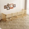 Aortzio 6 Panel Dog Gates,Wooden Freestanding Dog House,Indoor Pet Gate - 3 of 4