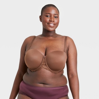 Women's Strapless Bra - Auden™ Cocoa 46dd : Target