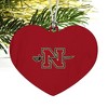 Nicholls State University Primary Logo Heart Love Wood Christmas Tree Holiday Ornament - 2 of 3