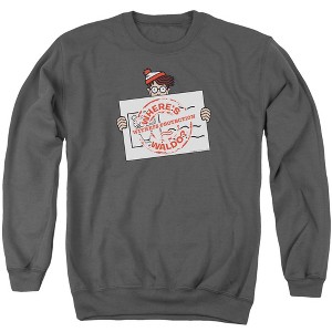 Wheres Waldo Witness Protection Adult Crewneck Sweatshirt - 1 of 4