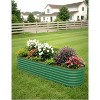 2PCS Galvanized Raised Garden Beds 4x2x2 FT, Self-Watering Metal Planters, Durable Outdoor Vegetable Planter Boxes, Green - 3 of 4