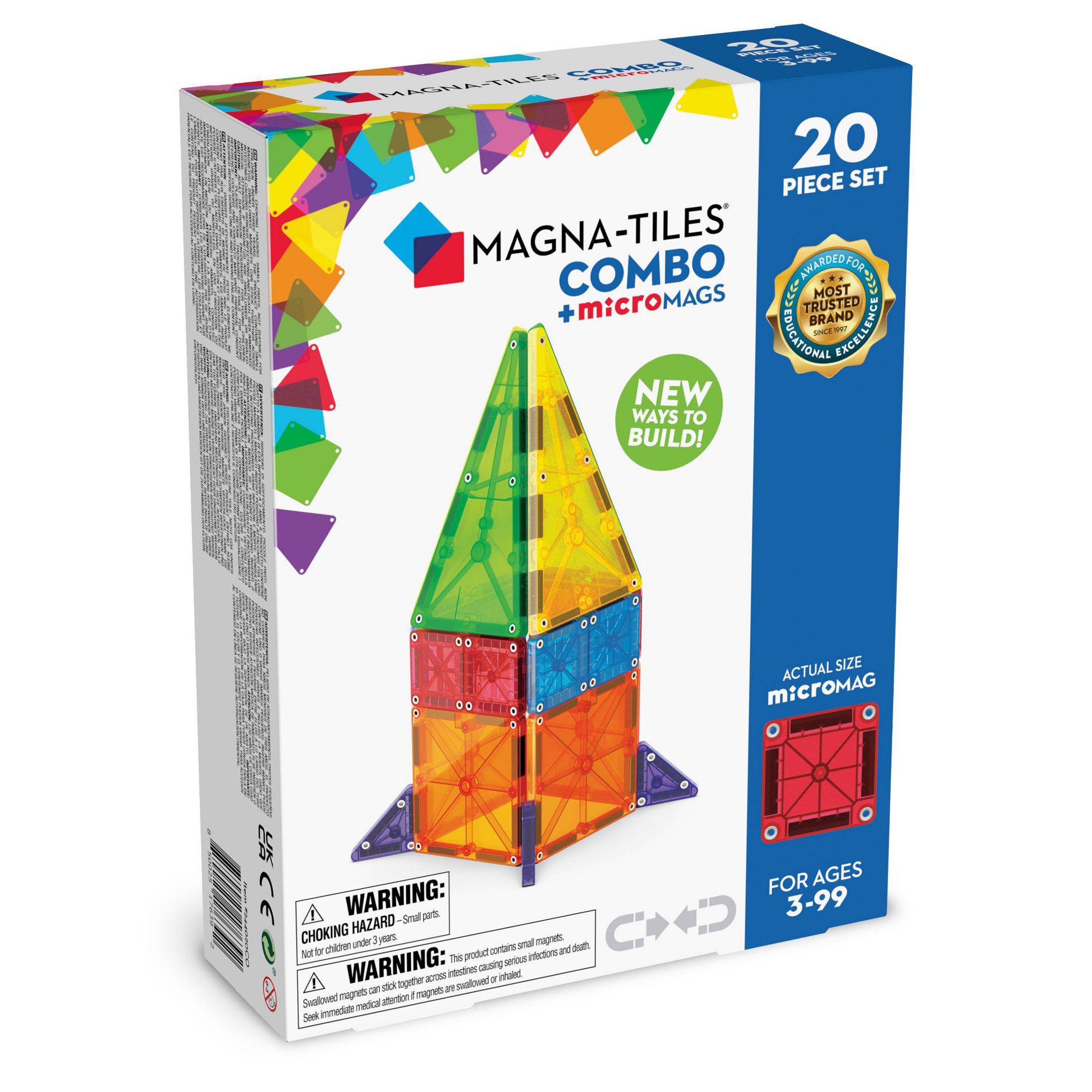 MAGNA-TILES Combo MicroMAGS 20pc