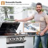 Sorbus Stainless Steel Large Folding Barbecue Grilling Basket with Handle - for Fish, Shrimp, Vegetables, Grilling Accessories, Outdoor Cooking - 4 of 4