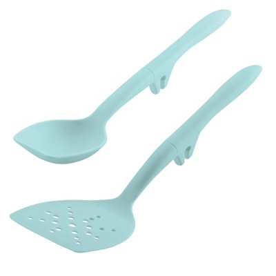 Rachael Ray Tools & Gadgets Lazy Flexi Turner & Scraping Spoon Set Light Blue