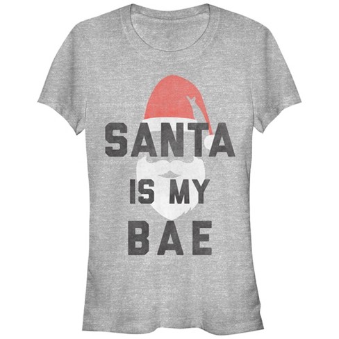 Juniors Womens Lost Gods Christmas Santa is my Bae T-Shirt - image 1 of 3